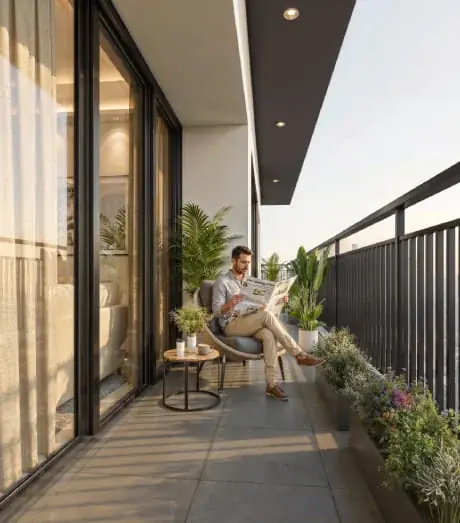 Aditya Rosemont Residency &ndash; Private balcony