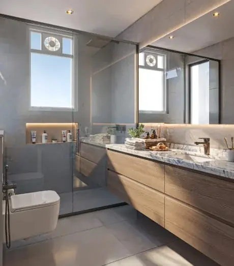 Aditya Rosemont Residency &ndash; Bathroom